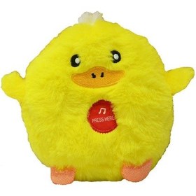 Resim Sevimli Sesli Mini Ördek Peluş Sarı 10 Cm - Uyku Ve Oyun Arkadaşı Peluş Oyuncak Sarı 