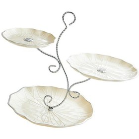 Resim Homyl Katlı Cupcake Standı 3 Kuru Meyve Sarı-ve-gümüş 