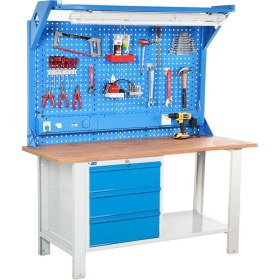 Resim Star Çelik Atölye Çalışma Tezgahı (1600 x 720 x 830-930/1844 mm) 