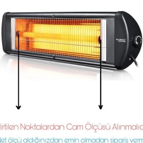 Resim Polat 55 cm Infrared Ufo Isıtıcı Soba Camı 