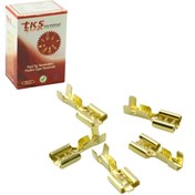 Resim TKS 300 Adet 6.3mm Tırnaklı Dişi Fiş - Terminal - Kablo Ucu SF 2D 