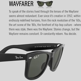 Resim Ray-Ban RB2140 Orijinal Wayfarer Güneş Gözlüğü 