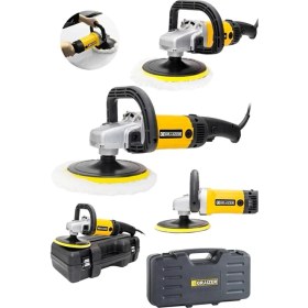 Resim Graizer Alman 2800 Watt 6 Kademe Devir Ayarlı Polisaj Makinasi Zımpara Pasta Cila Makinesi 