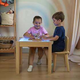 Resim LED Işıklı Aktivite Masası 