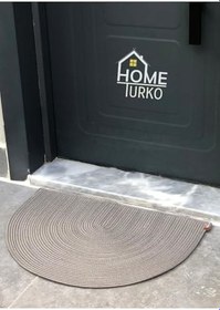 Resim Jüt, Hasır, Kapı Önü, Paspas, Banyo Paspası, Balkon Paspası/Hediyelik, Ev Eşyası. GRİ 40 x 70 