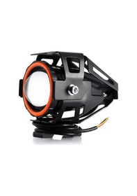 Resim Motosiklet Sis Farı Cree U7 Led Angel Mercekli Kafesli 1 Adet Kırmızı Diğer 