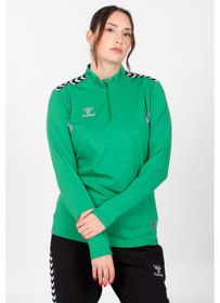 Resim Hummel Otantik Antrenman Eşofman Üstü Koyu Yeşil 