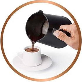 Resim Arzum Okka Minio Türk Kahvesi Makinesi, 4 Fincan Kapasiteli, Taşma Önleyici Sistem, 480 W, Krom 