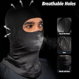 Resim Mulor Kar maskesi, tam yüz maskesi, kar maskesi, kask astarı, motosiklet, bisiklet, kayak için, erkekler ve kadınlar için, nefes alır 