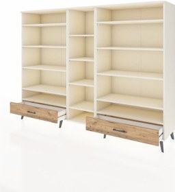 Resim Hyperion Dolap 14 Raflı 2 Çekmeceli 220x44x163 Aytaşı-aytaşı/çam Aytası/atlas Çam - Aytası 