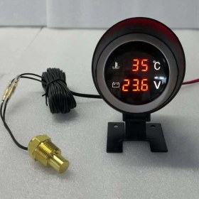 Resim Steellaar Yuvarlak LED Dijital Araba Kamyon Su Sıcaklık Ölçer Sıcaklık Sensörü B (Yurt Dışından) 