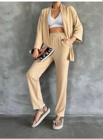 Resim Bürümcük Kumaş Takım Bej 