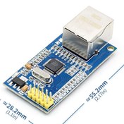 Resim W5500 Ethernet Modül SPI Wiznet TCPIP Ethernet Haberleşme IOT Oem