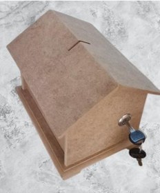 Resim Hobi Adn Dekoratif Bahşiş Kutusu Kumbara Ahşap Mdf Ham Cnc Kesim Model El Yapım 