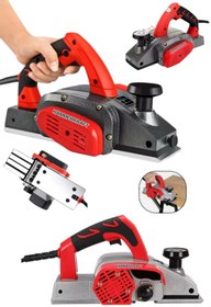 Resim HAMMERKRAFT Japon Teknoloji 1800Waat Çelik Motor Korumalı Otamatik Şanzuman Çift Bıçaklı Planya Rende Makinesi 