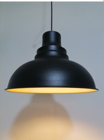 Resim Riolight Retro Siyah Içi Gold Tekli Metal Sarkıt Çap: 34Cm (538286207) 