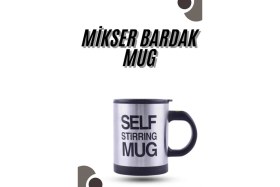 Resim Karıştırıcı Özellikli Mikser Kupa Bardak Kompakt Taşınabilir Mug 