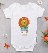 Resim Bitmeyenkartus Bk Kids Isimli Bebek Body Zıbın - Model 23 Beyaz 