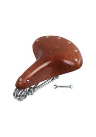 Resim Suntek Retro Bisiklet Döngüsü Pu Deri Sele Koyu-kahverengi Koyu Kahverengi 