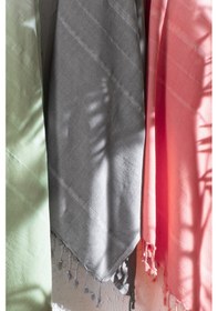 Resim Sarev Lemaris Gri %100 Pamuk Plaj Havlusu 80 160 Cm 