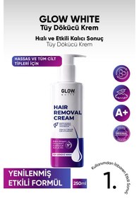 Resim Glow Whıte Tüy Dökücü Krem Tüy Oluşumunu Geciktirici Etkili 