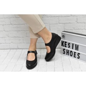 Resim Kesim Shoes Kadın Kapalı Hakiki Deri Ayakkabı 35-44 