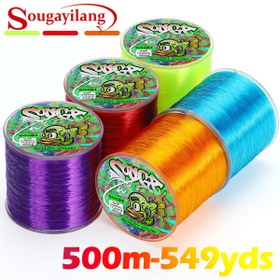 Resim Sougayilang 500m/540yds Naylon Balıkçılık İpi, Renkli Güçlü Korozyona Karşı Dirençli Ana Hat ile 7-38lbs(3.18-17.24kg) Çekme, Numara 0.8#-8.0#, Çıktı: 
