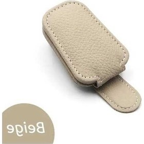 Resim Novahub Genel Araba Güneş Gözlüğü Tutucu Araba Manyetik Deri Klip Kart Bilet Tutucu Beige Diğer 