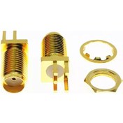 Resim Sma Dişi Şase Pcb Uzun Tip Somunlu Rf Konnektör Sfpt 