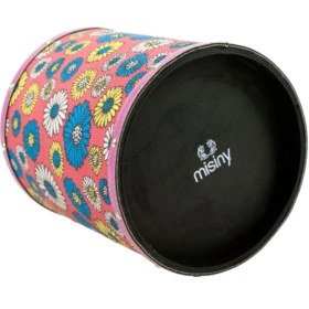 Resim Çiçek Desenli Deri Çöp Kutusu Seti, Şık ve Kullanışlı Ev Dekoru Seçeneği 