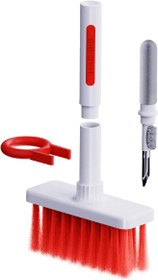 Resim Hagibis Temizleme Yumuşak Fırça Klavye Temizleyici 5'i 1 Arada Çok Fonksiyonlu Bilgisayar Temizleme Araçları Kiti Köşe Boşluğu Silgi Bluetooth Kulaklık için Tuş Çektirmesi Lego Dizüstü Bilgisayar 