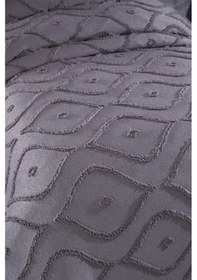 Resim Çeyiz Diyarı Pirot 2 Parça Tek Kişilik Pike Takımı Antrasit Antrasit 