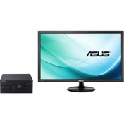 Resim Asus Pn-51 AMD Ryzen 3 5300U 8GB 256GB SSD Windows 10 Pro 21.5 Mon Mini Masaüstü Bilgisayar BB353MDE16M 