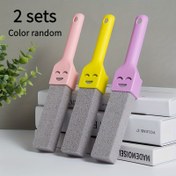 Resim 2 set Pumice Temizlik Çubukları Saplı, Tuvaletler, Banyolar, Mutfaklar, Izgaralar, Fayanslar, Kireçtaşı ve Kalsiyum Birikim Temizleyici, Ev Temizlik Aletleri, Banyo ve Mutfak Malzemeleri 