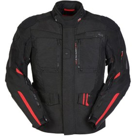 Resim Furygan Explorer 4 Mevsim Motosiklet Montu Siyah Kırmızı 