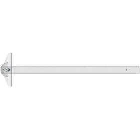 Resim Hatas 01220 Minkale Başlı T Cetveli İnce Bizote 120 CM Şeffaf 