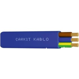 Resim 3X2.5 Mm Yassı Ttr Kablo 1 Metre 