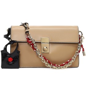 Resim Kadın Bej Uzun Askılı Çapraz Çanta - Kahverengi / 00 