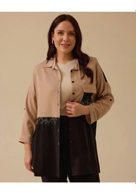 Resim Gala-xi Kadın Büyük Beden Taş Detaylı Tunik 10002421214012 