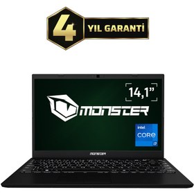Resim Monster Huma H4 V5.2.1 Black Intel Core i7 1255U 14.1" 16 GB RAM 1 TB SSD FHD Windows 11 Home Taşınabilir Bilgisayar 