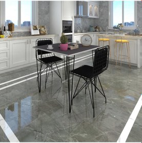Resim Knsz masa sandalye takımı hem75mazlum grisyh 060*060 sm 2 sandalye syhsyh sırt minderli 