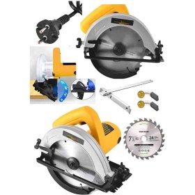 Resim İyisi Yok Metal Çift Dişli Sistem Elektrikli Sunta Kesme Daire Testere Makinesi Sarı 800-2500W 