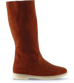 Resim Bueno Shoes Kiremit Süet Kadın Düz Çizme 01wt3306 
