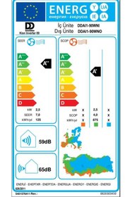 Resim Demirdöküm (Montaj Dahil) Kion R32 9.000 Btu A++ İnverter Klima 