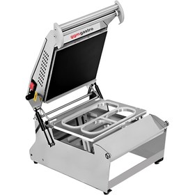 Resim Kap Kapatma/Paketleme Makinesi - 1 kW - 270×250 mm Kapatma Alanı / Tabak Kapatma Makinesi 