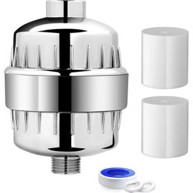 Resim Blueleskyy Sert Su Için 25 Aşamalı Duş Filtresi, Kloru Gidermek Için Değiştirilebilir Filtreli Su Yumuşatıcı Duş Başlığı Filtresi (Yurt Dışından) 