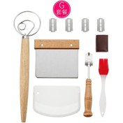 Resim Vkemall Ev Tipi Fırıncılık Seti: Hamur Karıştırıcı, Ekmek Bıçağı, Silikon Fırça Ve Ahşap Spatula İle Pratik Pişirme 