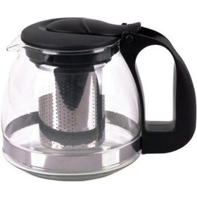 Resim Çelik Süzgeçli Cam Demlik 900 Ml 