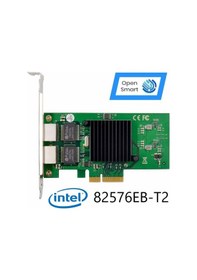 Resim Open Smart 2 Port Intel 82576EB-T2 1GbE Ethernet Kart - OPS7239NT 