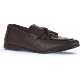 Resim Bueno Shoes Kahverengi Deri Erkek Loafer 21ma412 
